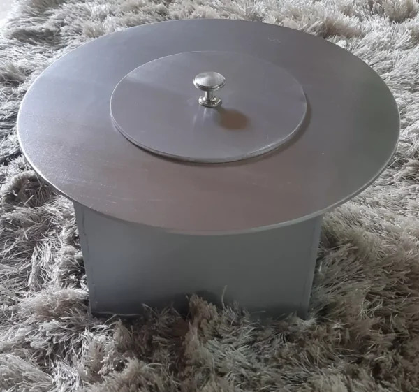 Queimador P. Lareira Ecológica Redondo Inox Escovado 25cm - Imagem 3