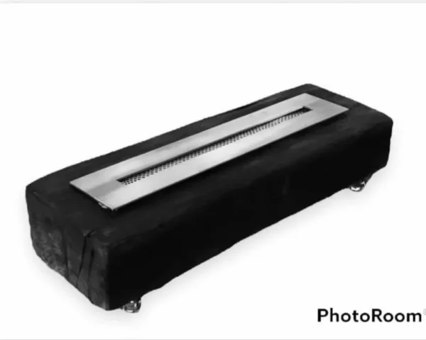 Lareira Ecológica Pronta Em Dormente De Lei 70cm - Inox 304
