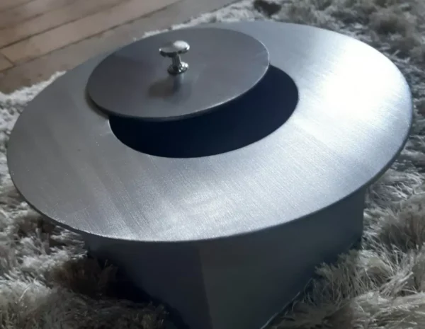 Queimador P. Lareira Ecológica Redondo Inox Escovado 25cm - Imagem 4