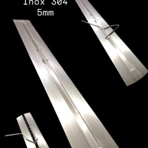 Queimador Ecológico 120cm Luxo Inox 304 5mm / Tampa Embutida